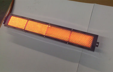 중국 촉매 세라믹스 적외선 가스 버너, 500 * 65 MM 천연 가스 석쇠 적외선 가열기 협력 업체